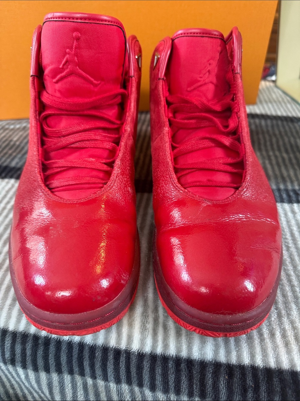 MEN  Red High-Top Athletic Sneakers
